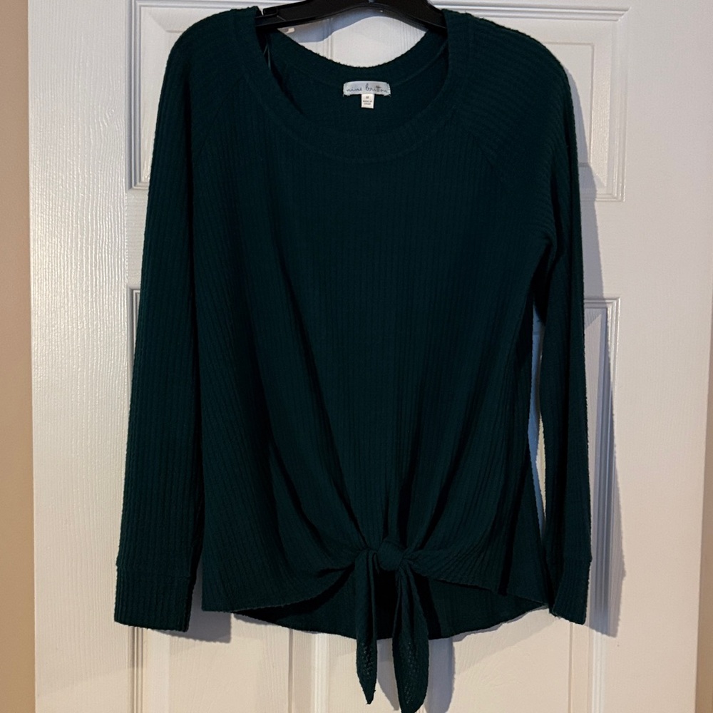 Women's Emerald Green Long Sleeve Sweater